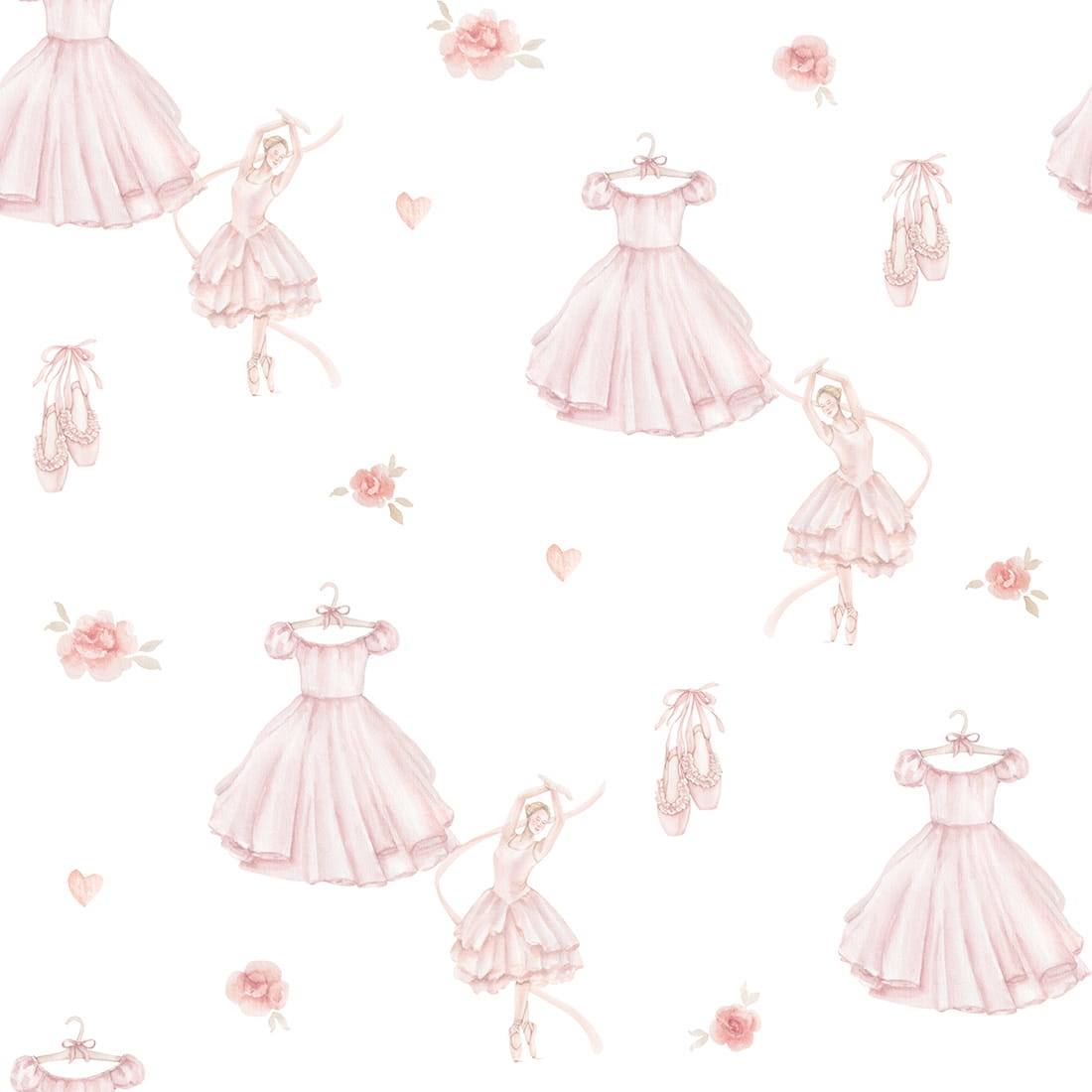 sample / wallpaper for kids / ballerina wallpaper / pastelowe love wallpaper