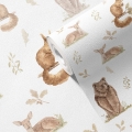 forest wallpaper / wallpaper with forest animals / childrens wallpaper / pastelowe love wallpaper
