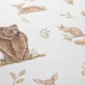 forest wallpaper / wallpaper with forest animals / childrens wallpaper / pastelowe love wallpaper