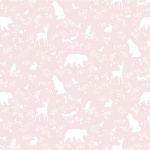 sample | wallpaper forest animals pink 