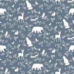 sample | wallpaper forest animals blue