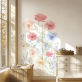 arch wall sticker /wall sticker spring garden / wall decal wildflowers / wall sticker with garden