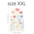 arch wall sticker /wall sticker spring garden / wall decal wildflowers / wall sticker with garden