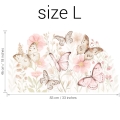 wall sticker butterflies / wall decal flowers / wall sticker with flowers