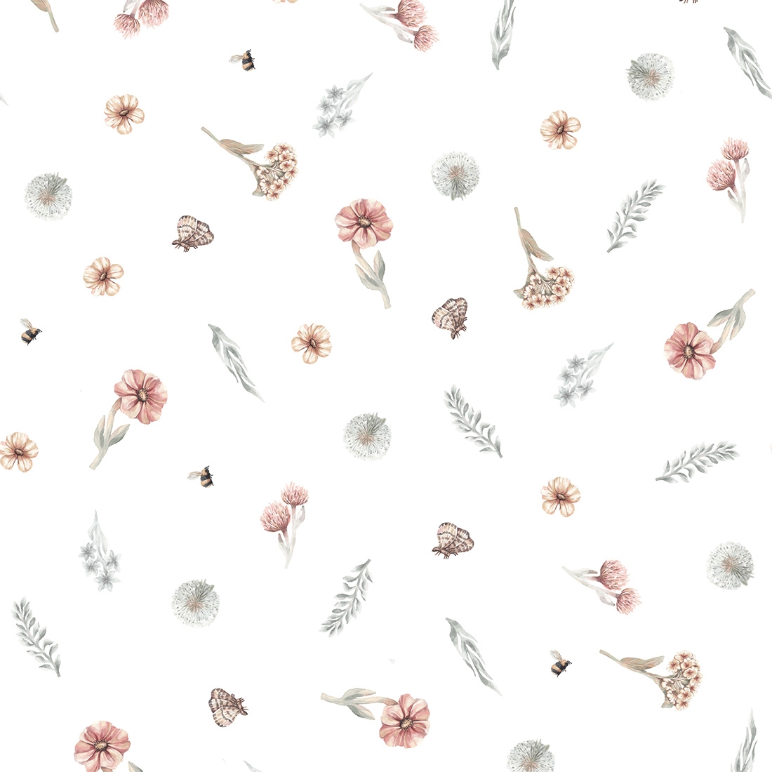 sample / wallpaper for kids / wildflowers wallpaper / pastelowe love wallpaper
