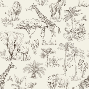 sample | wallpaper safari - cream