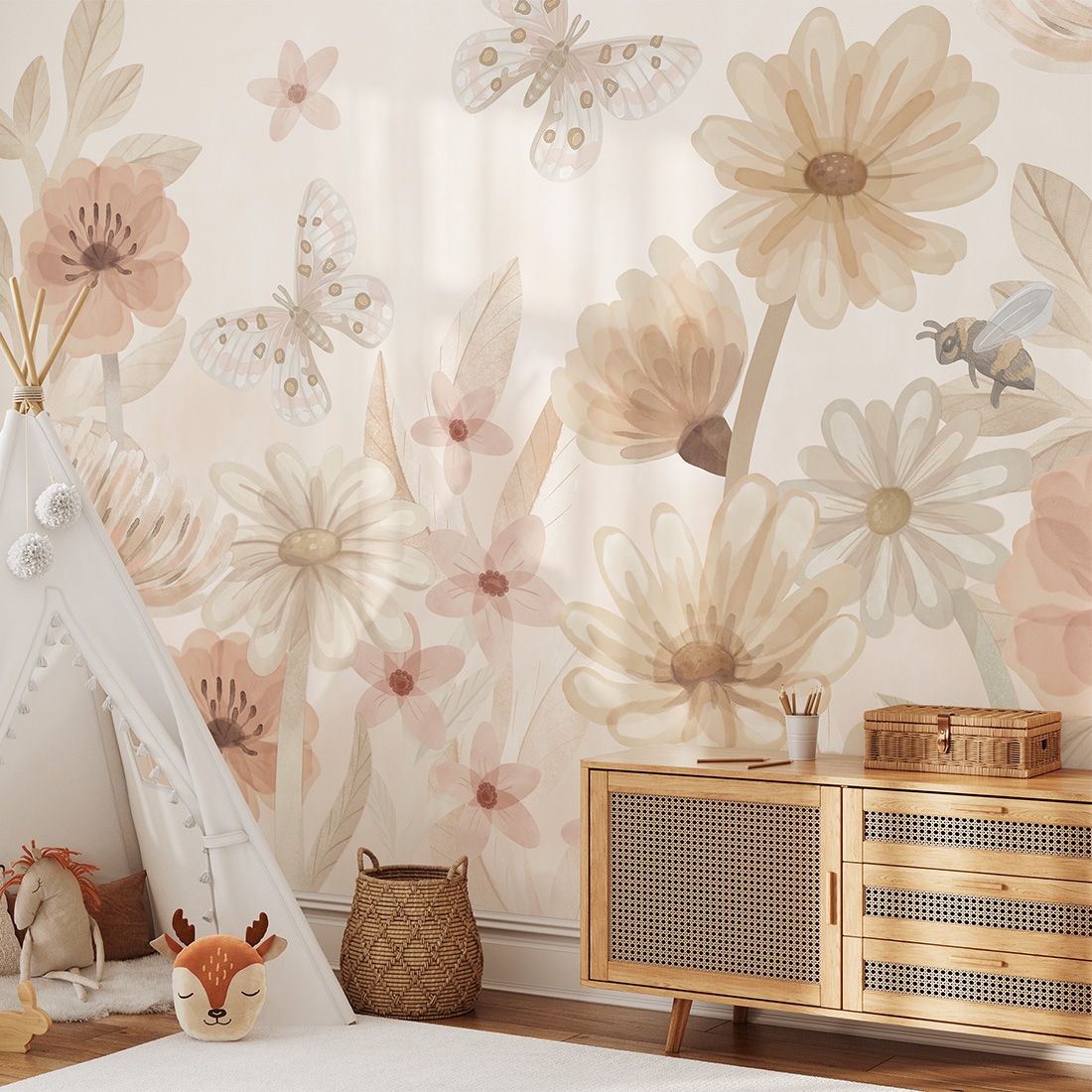 sample wallpaper / flowers wallpaper / wallpaper pastelowe love