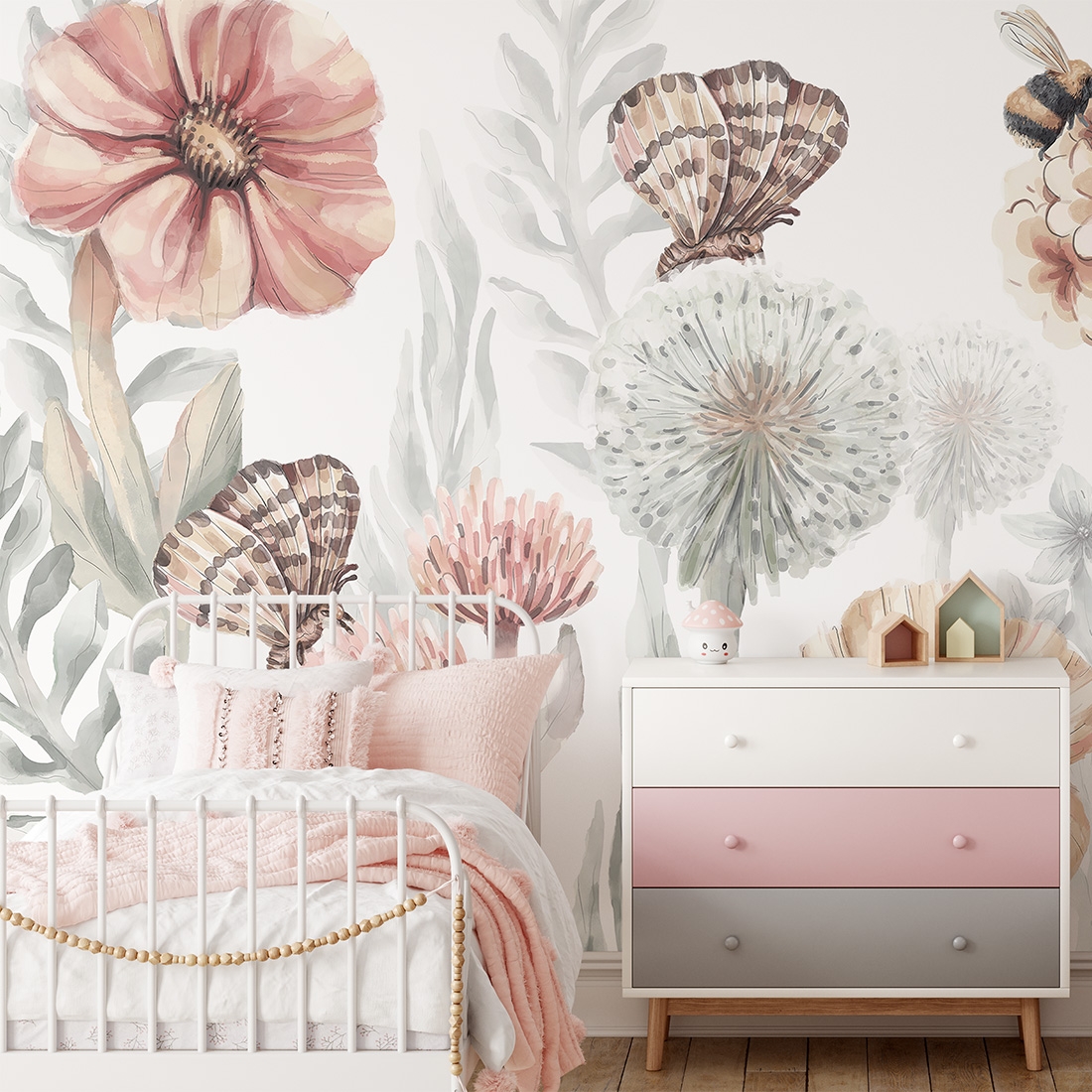 sample wallpaper / wildlfowers wallpaper / wallpaper pastelowe love