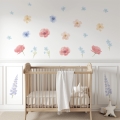 wall sticker flowers boho/ wall decal flowers / wall sticker with flowers