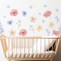 wall sticker flowers boho/ wall decal flowers / wall sticker with flowers
