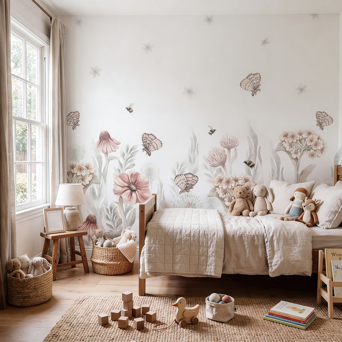 sample wallpaper / wildlfowers wallpaper / wallpaper pastelowe love