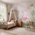 wallpaper flamingos / flamingos wallpaper / wallpaper for kids / wallpaper pastelowe love
