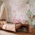 wallpaper flamingos / flamingos wallpaper / wallpaper for kids / wallpaper pastelowe love