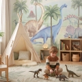 wallpaper dinosaurs / wallpaper for kids / wallpaper pastelowe love