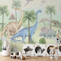 wallpaper dinosaurs / wallpaper for kids / wallpaper pastelowe love