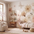 wallpaper flowers / floral wallpaper / wallpaper for kids / wallpaper pastelowe love