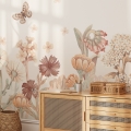 wallpaper flowers boho / floral wallpaper / wallpaper for kids / wallpaper pastelowe love