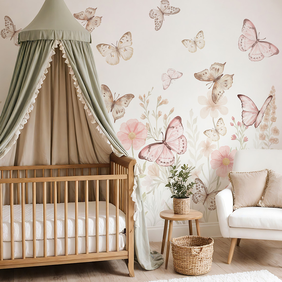 wallpaper butterflies / butterfly wallpaper / wallpaper for kids / wallpaper pastelowe love