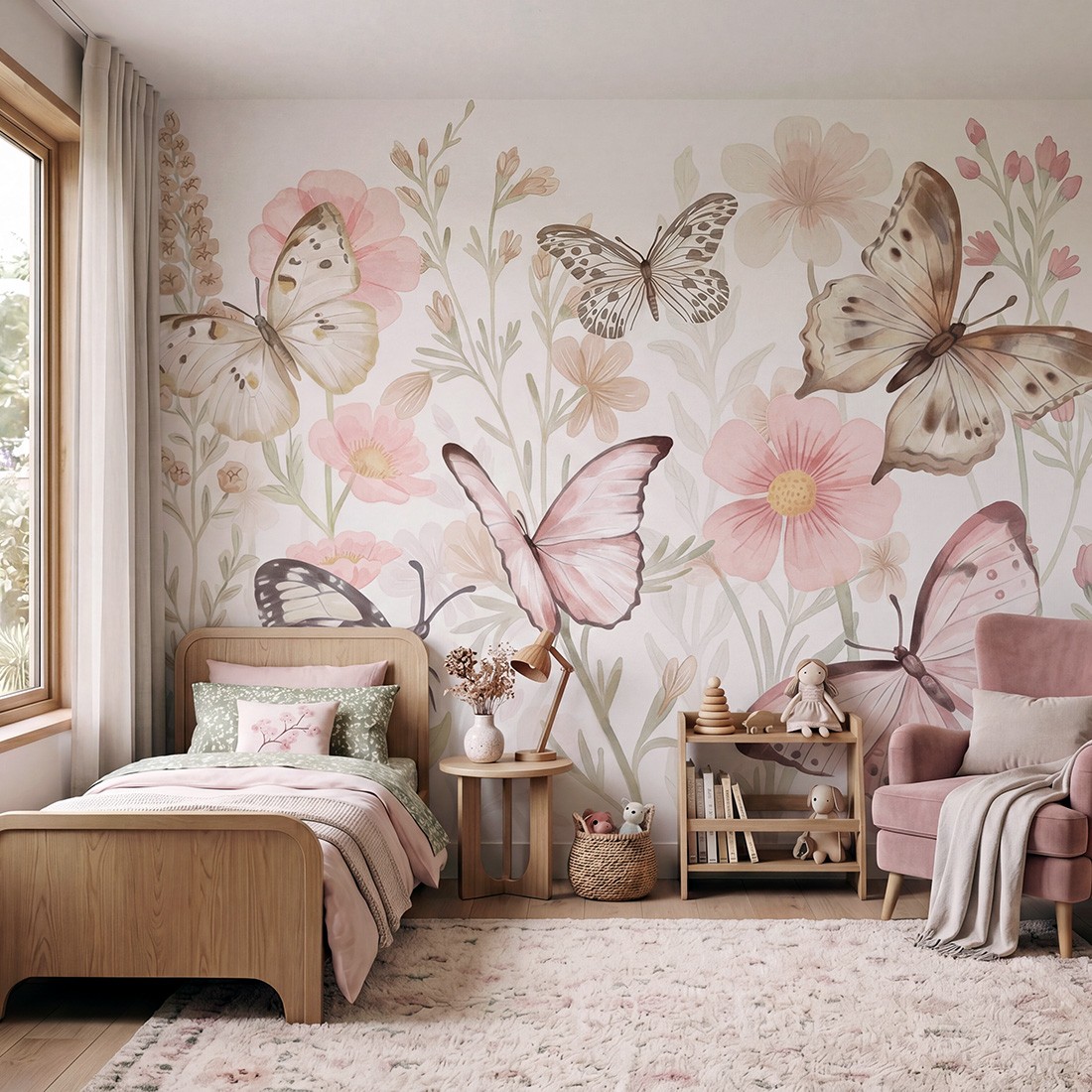 sample wallpaper / butterflies wallpaper / wallpaper pastelowe love