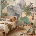 wallpaper safari / jungle wallpaper / wallpaper for kids / wallpaper pastelowe love