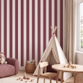 wallpaper strips burgundy / striped wallpaper / wallpaper for kids / wallpaper pastelowe love