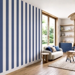 mural | strips navy blue