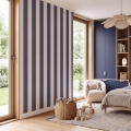 wallpaper strips navy blue / striped wallpaper / wallpaper for kids / wallpaper pastelowe love