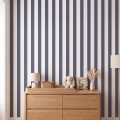 wallpaper strips navy blue / striped wallpaper / wallpaper for kids / wallpaper pastelowe love