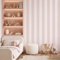 wallpaper strips baby pink / striped wallpaper / wallpaper for kids / wallpaper pastelowe love