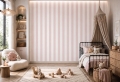 wallpaper strips baby pink / striped wallpaper / wallpaper for kids / wallpaper pastelowe love