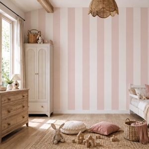 mural | strips baby pink - large