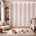 wallpaper strips baby pink / striped wallpaper / wallpaper for kids / wallpaper pastelowe love