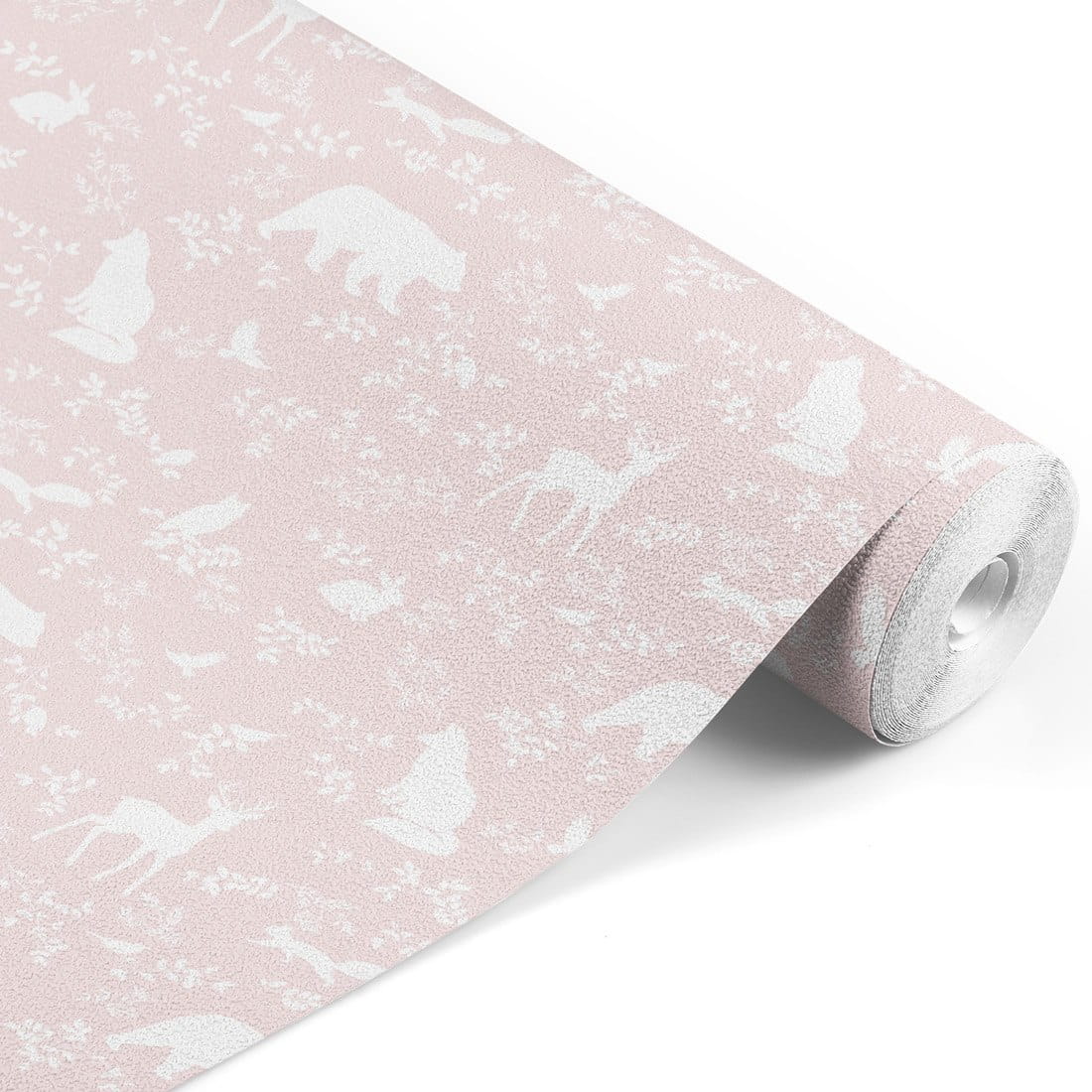 sample forest animals pink | wallpaper. kids wallpaper. room decorations