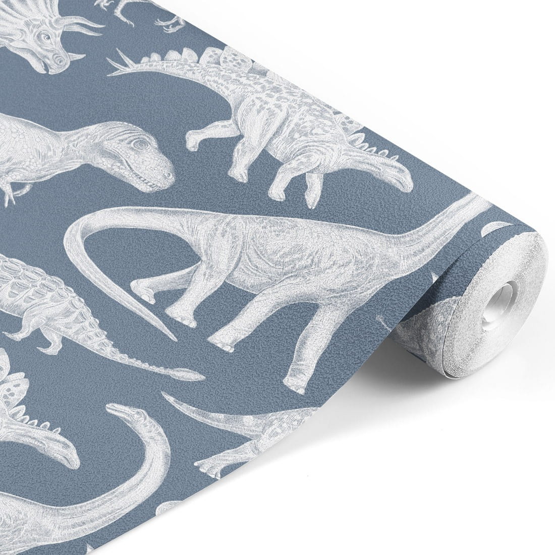 sample dino blue | wallpaper. kids wallpaper. room decorations