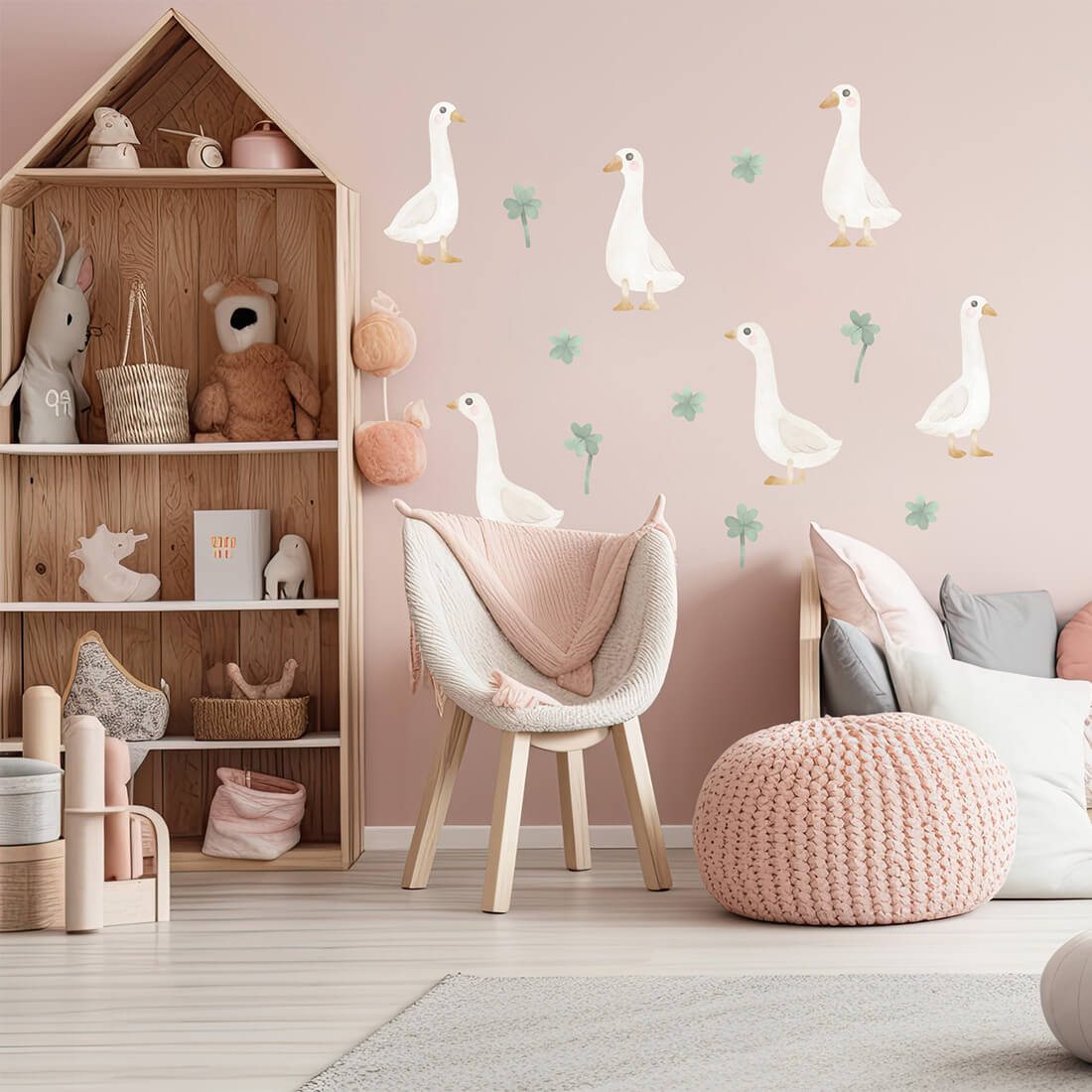 wall sticker geese / wall decal geese / wall sticker with geese