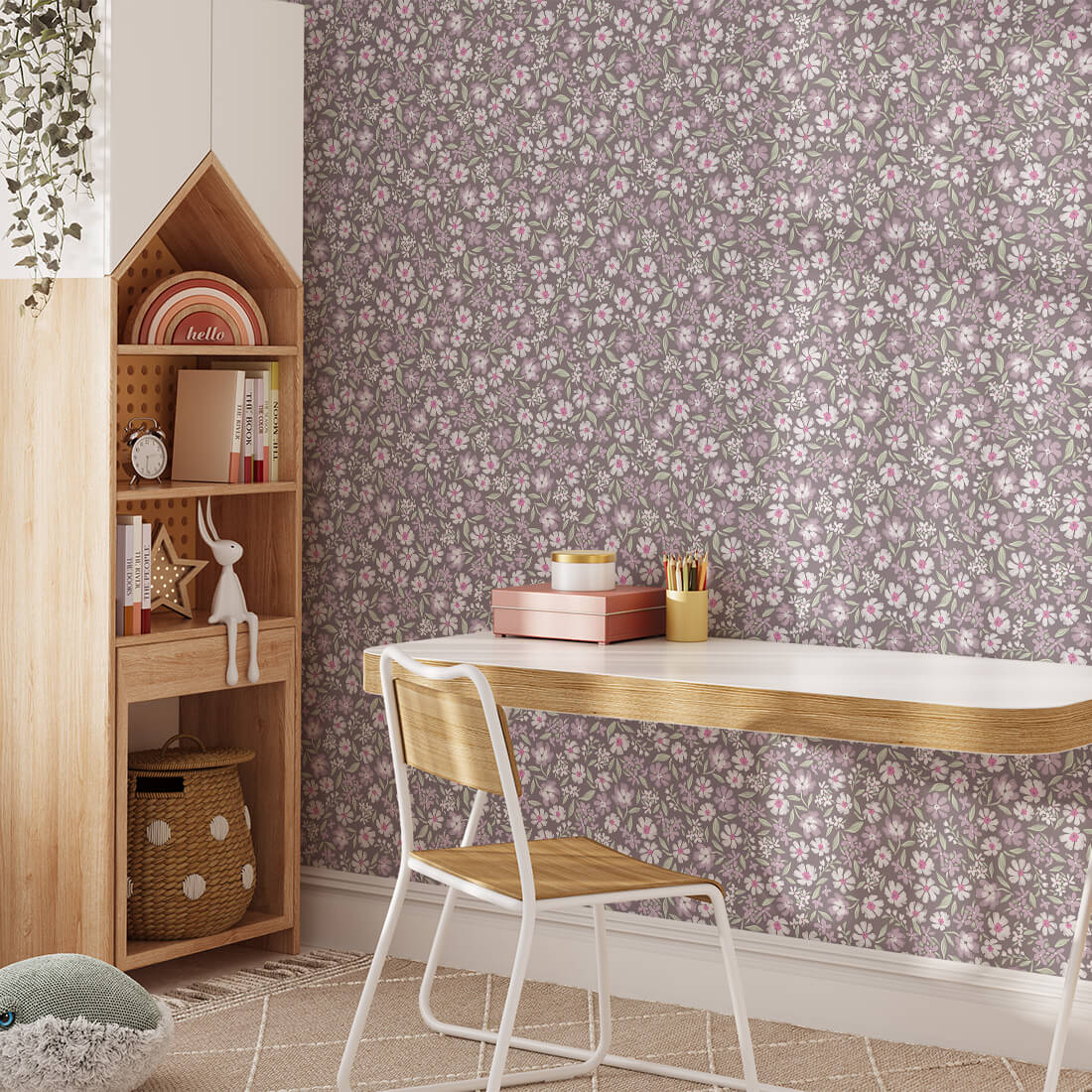 daisy wallpaper / wallpaper with daisies / children's wallpaper / pastelowe love wallpaper