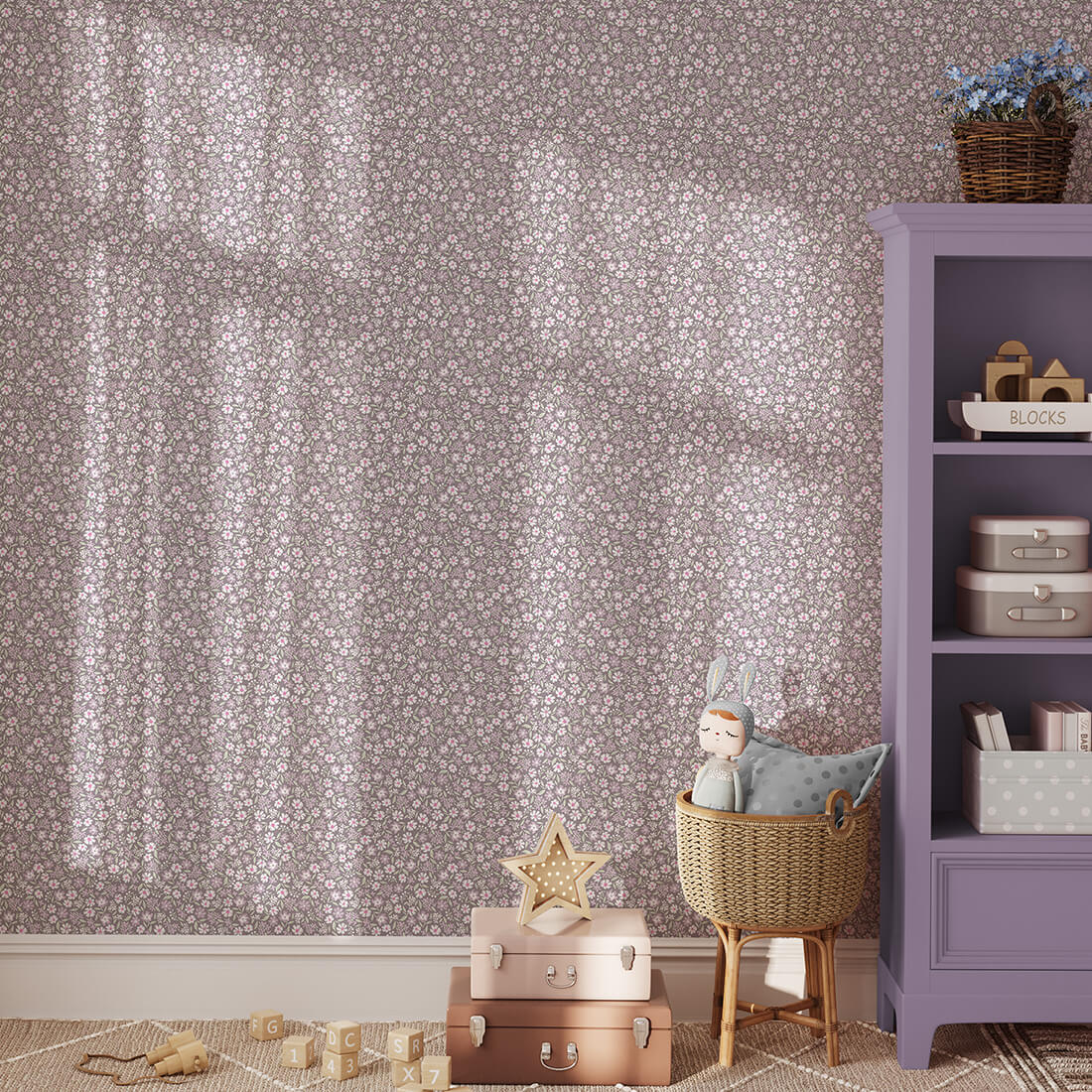 daisy wallpaper / wallpaper with daisies / children's wallpaper / pastelowe love wallpaper