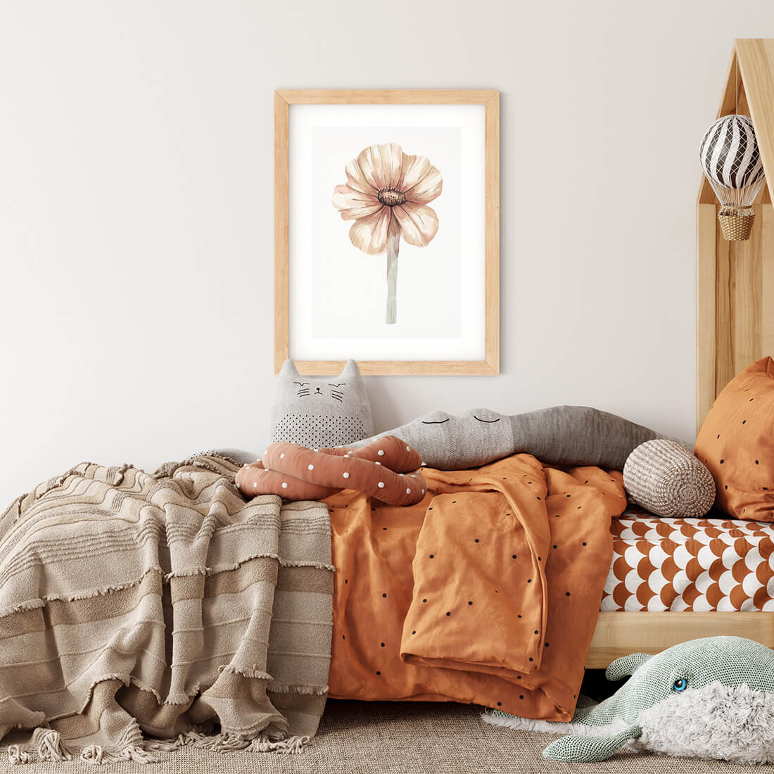 flower poster for kids / poster with flower for kids / kids' poster / poster for children's room