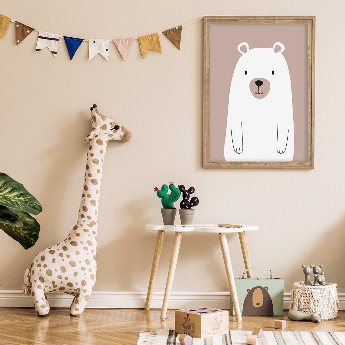 bear poster / boho posters / kids' poster / poster for children's room
