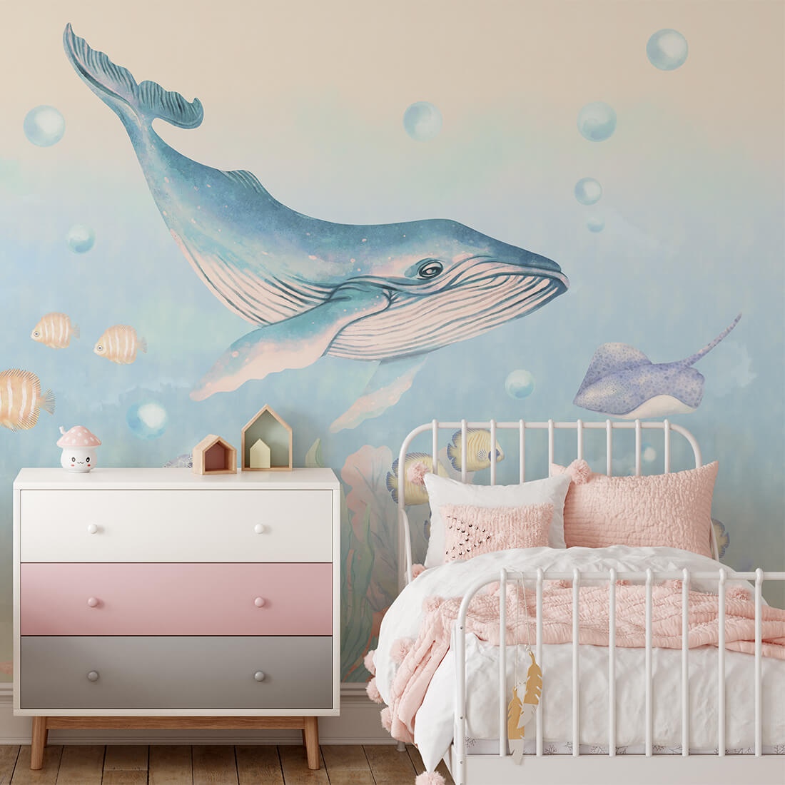 wallpaper ocean / underwater wallpaper / wallpaper for kids / wallpaper pastelowe love