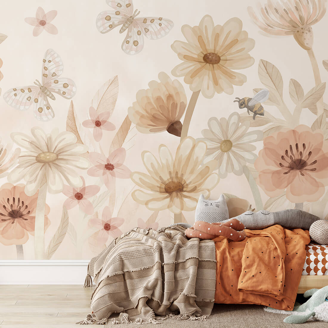 wallpaper flowers / floral wallpaper / wallpaper for kids / wallpaper pastelowe love