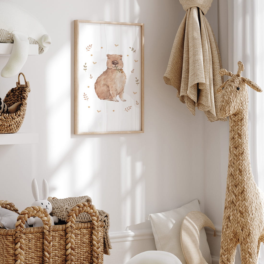 poster for children snowdrops / poster for children watercolor / poster for children / poster for a child's room