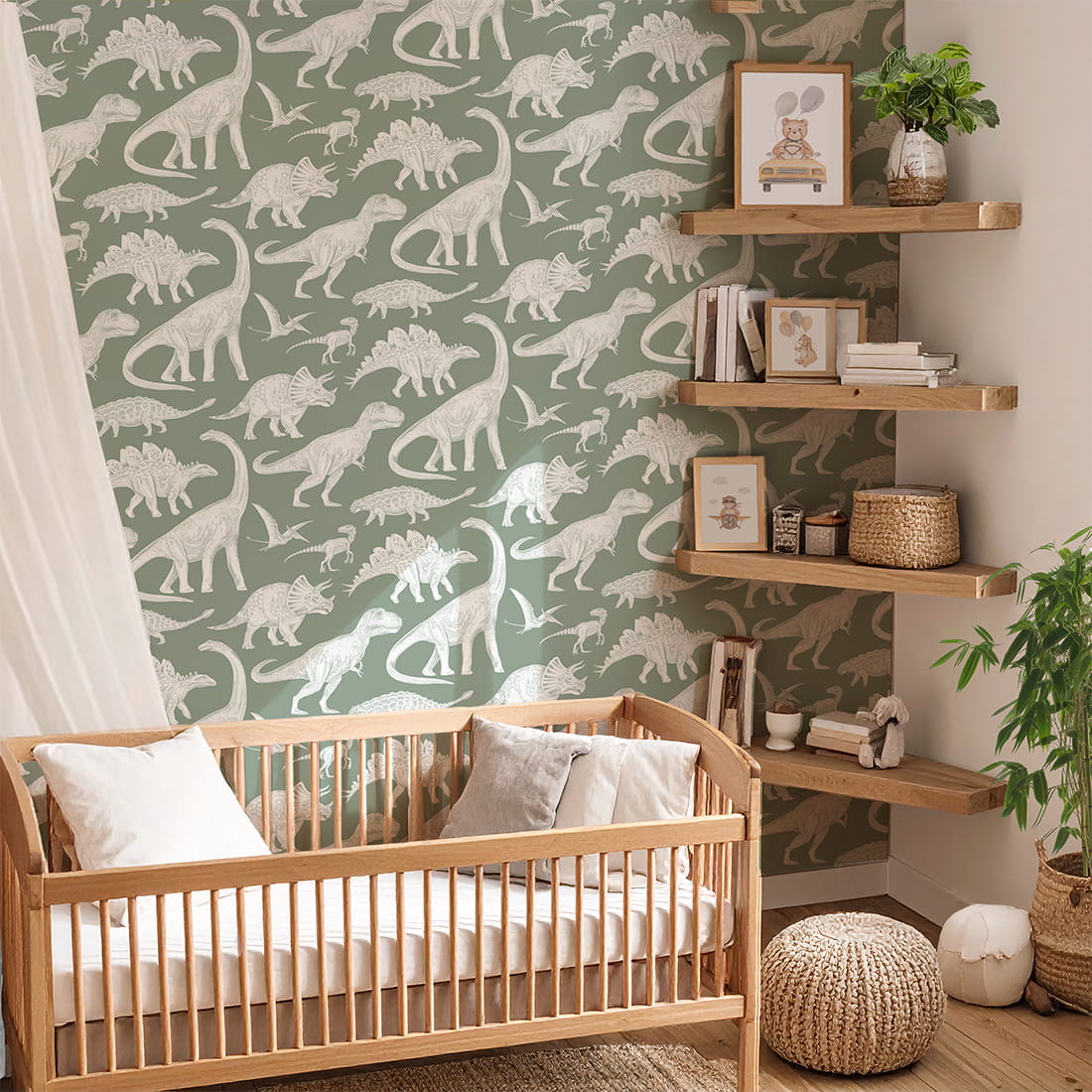 dinosaur wallpaper / wallpaper with dinosaurs / children's wallpaper / pastelowe love wallpaper