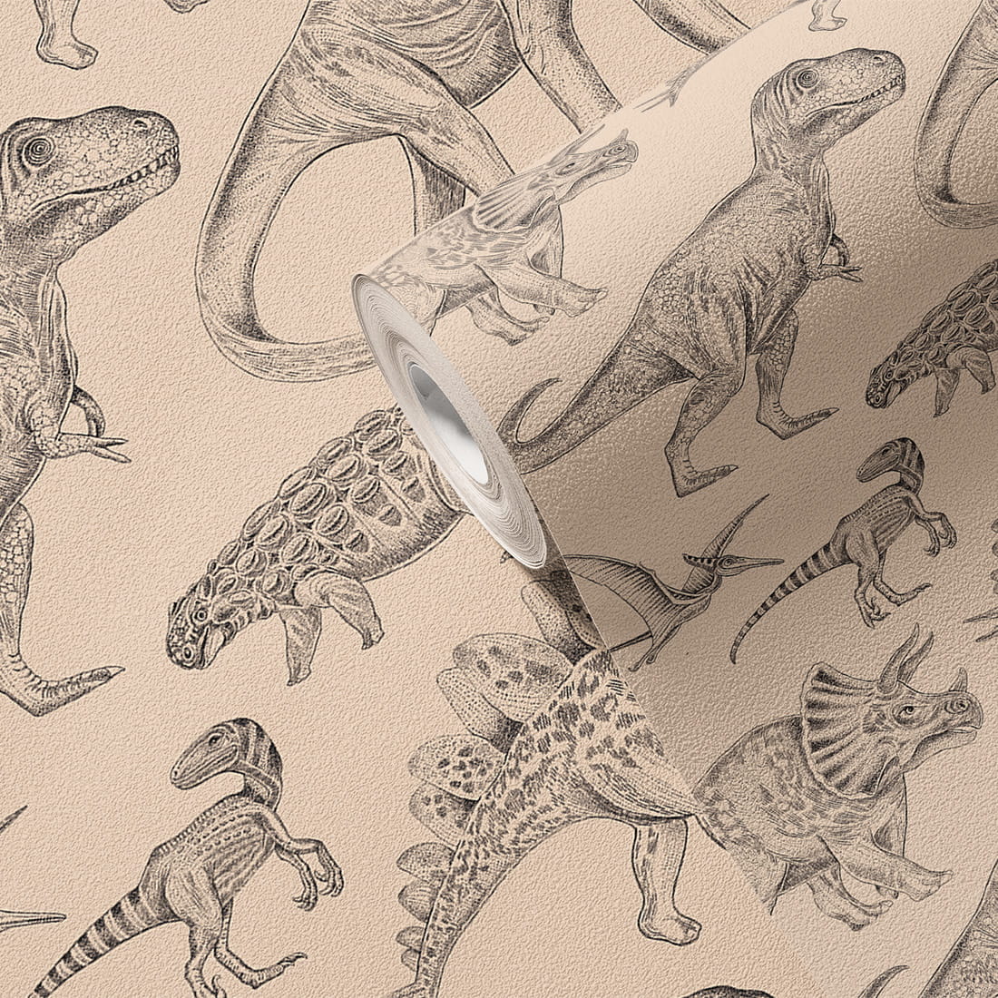 sample dino blue | wallpaper. kids wallpaper. room decorations