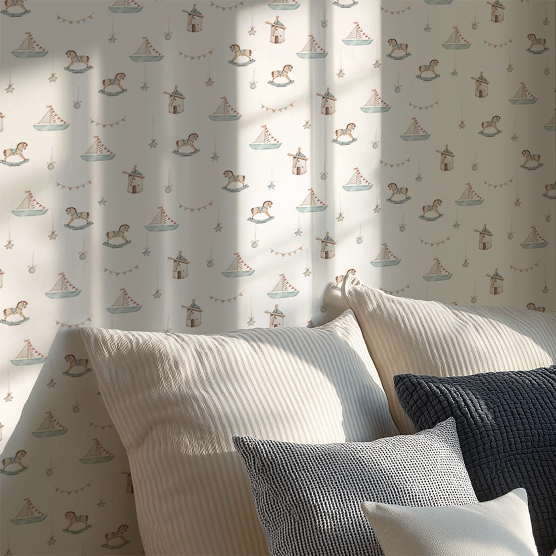 dinosaur wallpaper / wallpaper with dinosaurs / children's wallpaper / pastelowe love wallpaper