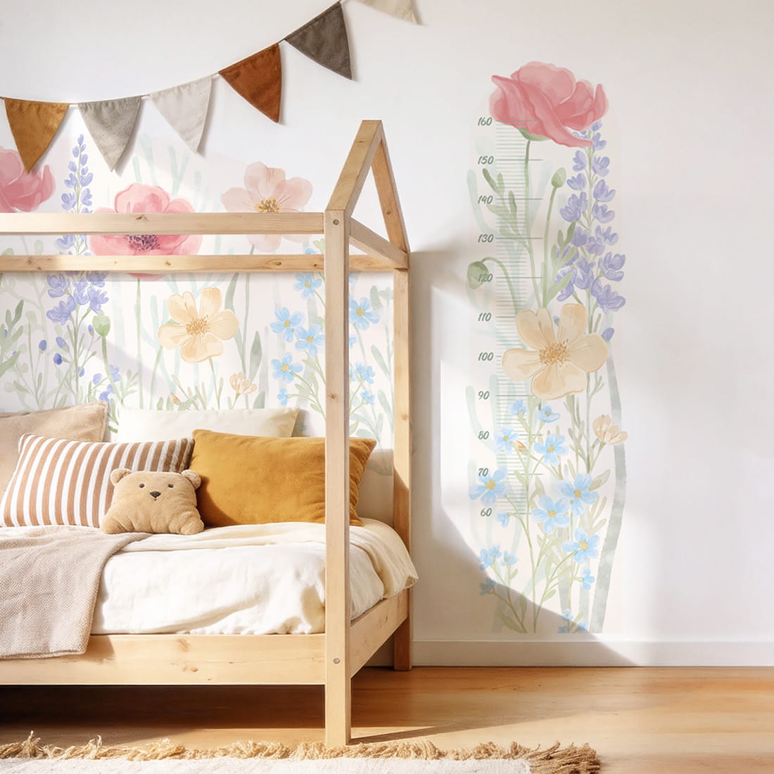 wall sticker flowers / wall decal flowers / wall sticker with flowers