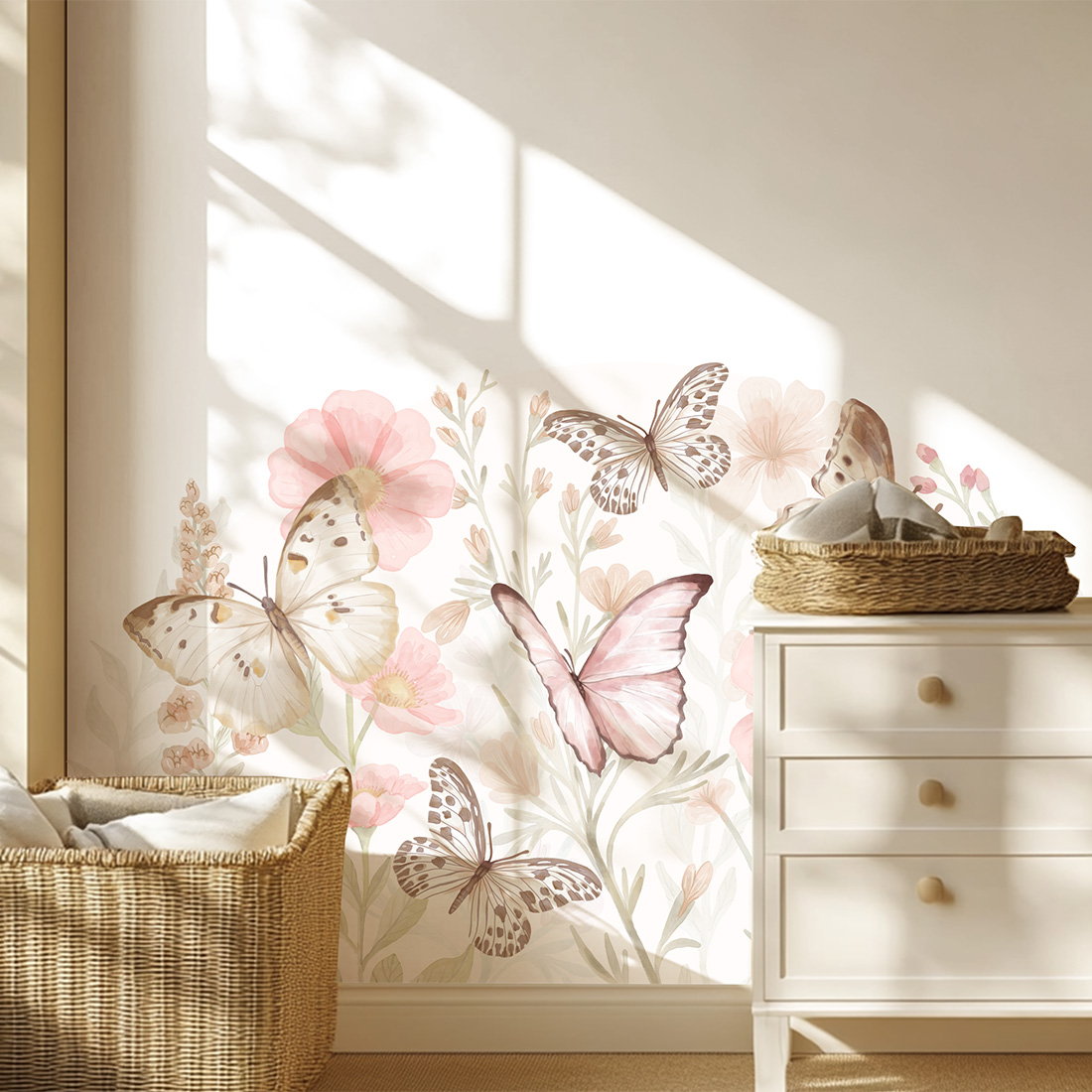 wall sticker flowers / wall decal flowers / wall sticker with flowers
