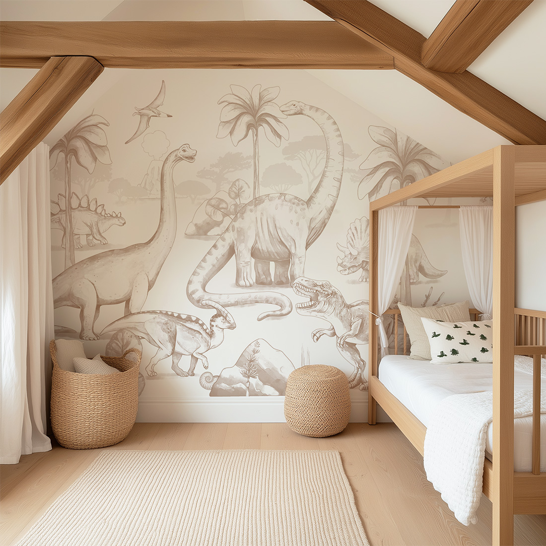 sample dino blue | wallpaper. kids wallpaper. room decorations