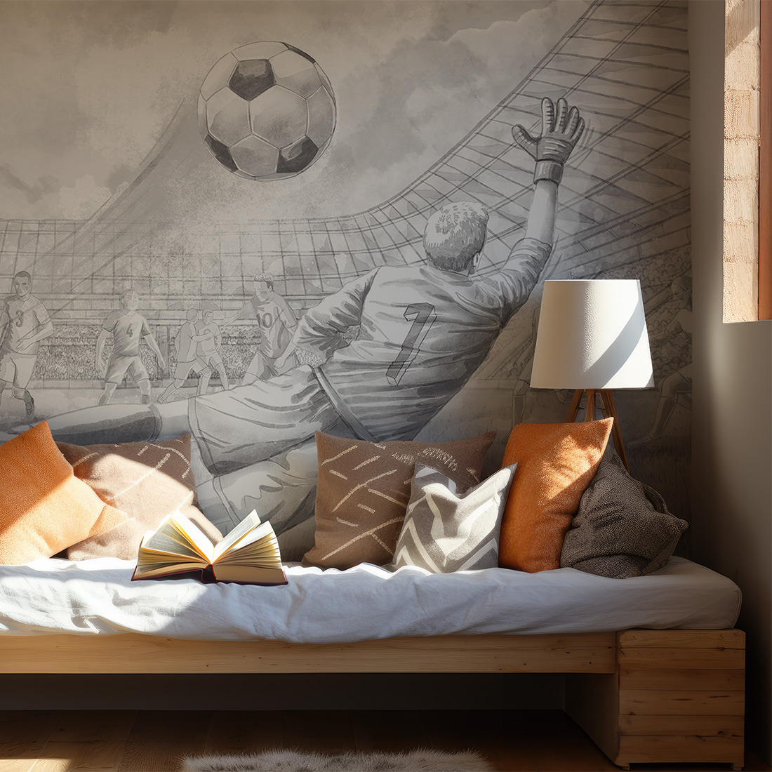 sample dino blue | wallpaper. kids wallpaper. room decorations