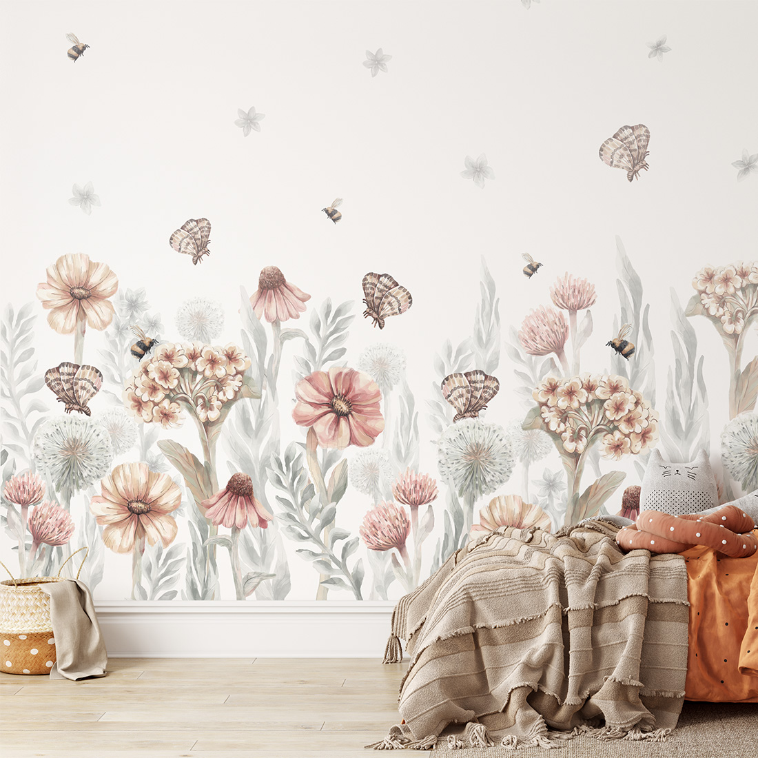 sample dino blue | wallpaper. kids wallpaper. room decorations